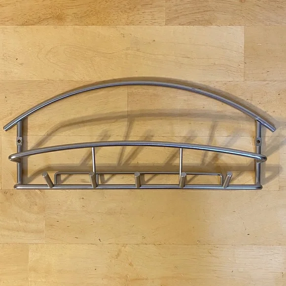 Modern Silver Wall Rack - Picture 2 of 10